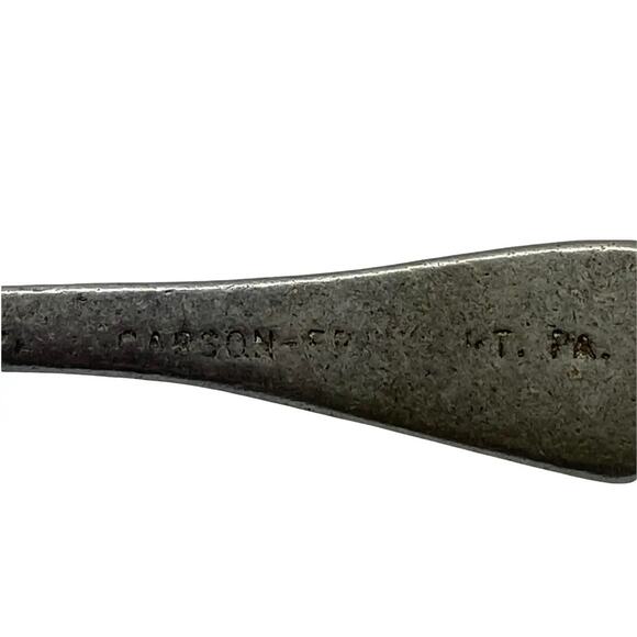 Vintage Carson Statesmetal Pewter Lidded Sugar Bowl With Serving Spoon - Picture 10 of 11